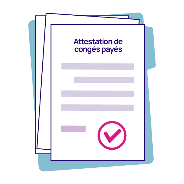 Attestation de congés payés - 1 Attestation de congés payés