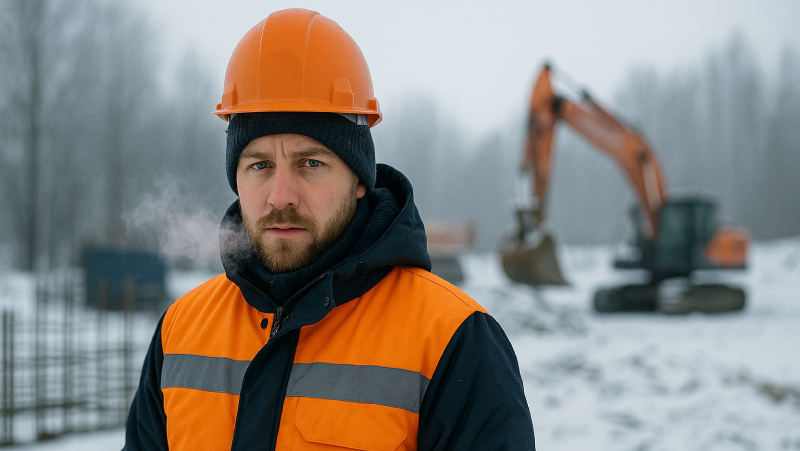 Travail l'hiver dans le BTP et la construction